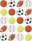 Sport Balls Stickers for Kids, Football Baseball Basketball Soccer Tennis Stickers for Crafts, Sports Stickers for Classroom Teacher Rewards Envelopes Gift Cards Party Supplies